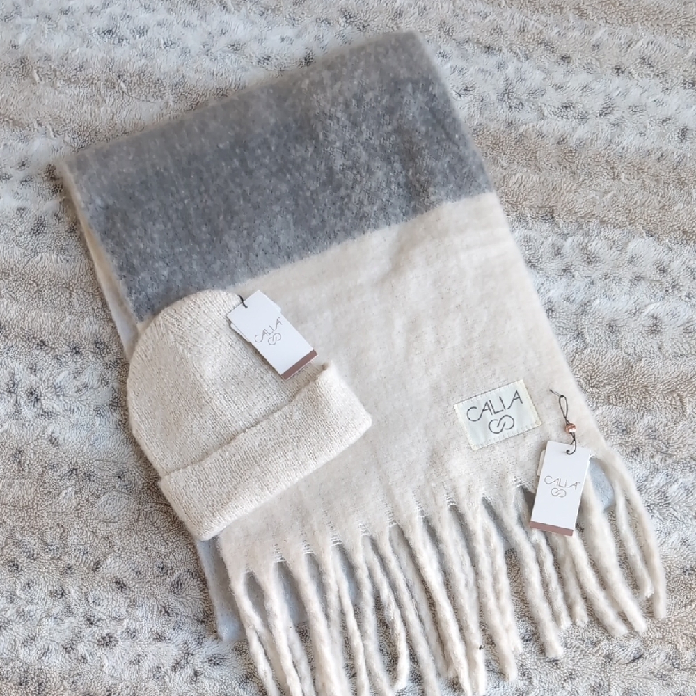 CALIA Luxe Scarf & Luxe Beanie